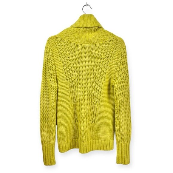 ** Birretti Chartreuse Merino Alpaca Mix Turtleneck Sweater US M - Picture 3 of 8